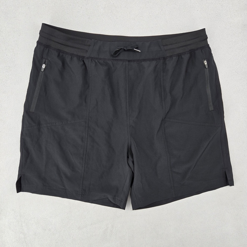 Soothfeel Mens NWT XXXL** Black Performance Activewear Shorts Sporty Minimalist
